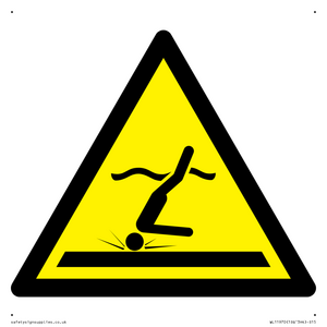 W048 Warning: Shallow water (diving)
